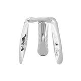 Plopp Stool Standard: Inox Polished Stainless Steel