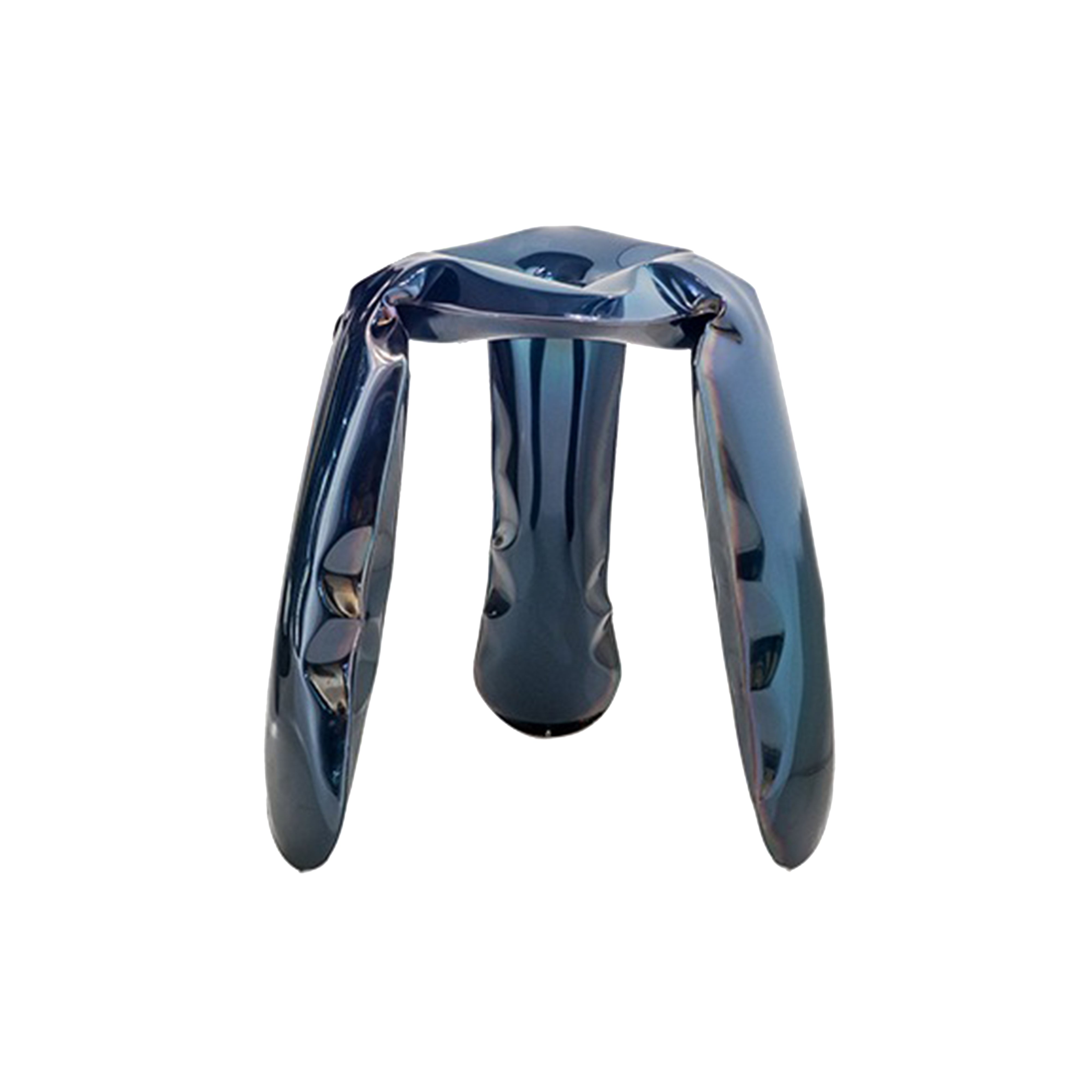 Plopp Stool Standard: Cosmic Blue Stainless Steel